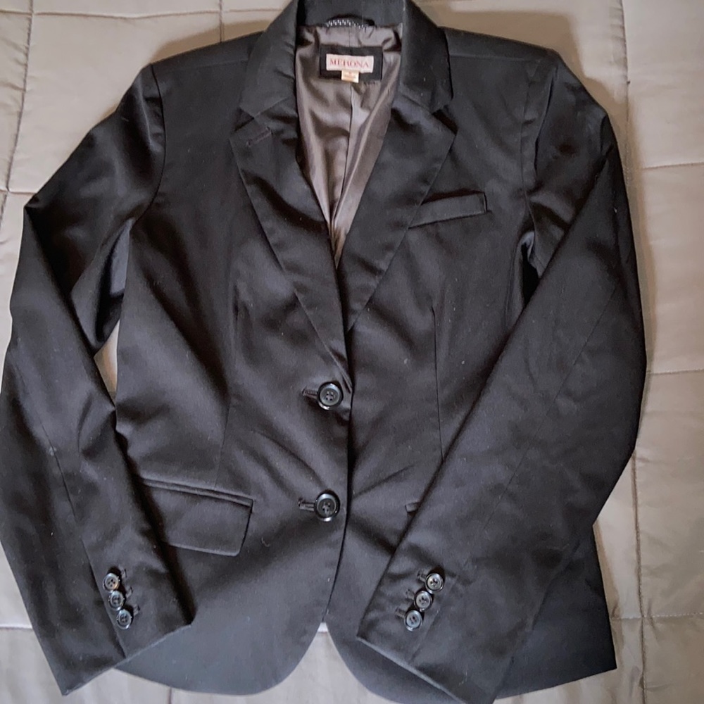Black suit blazer